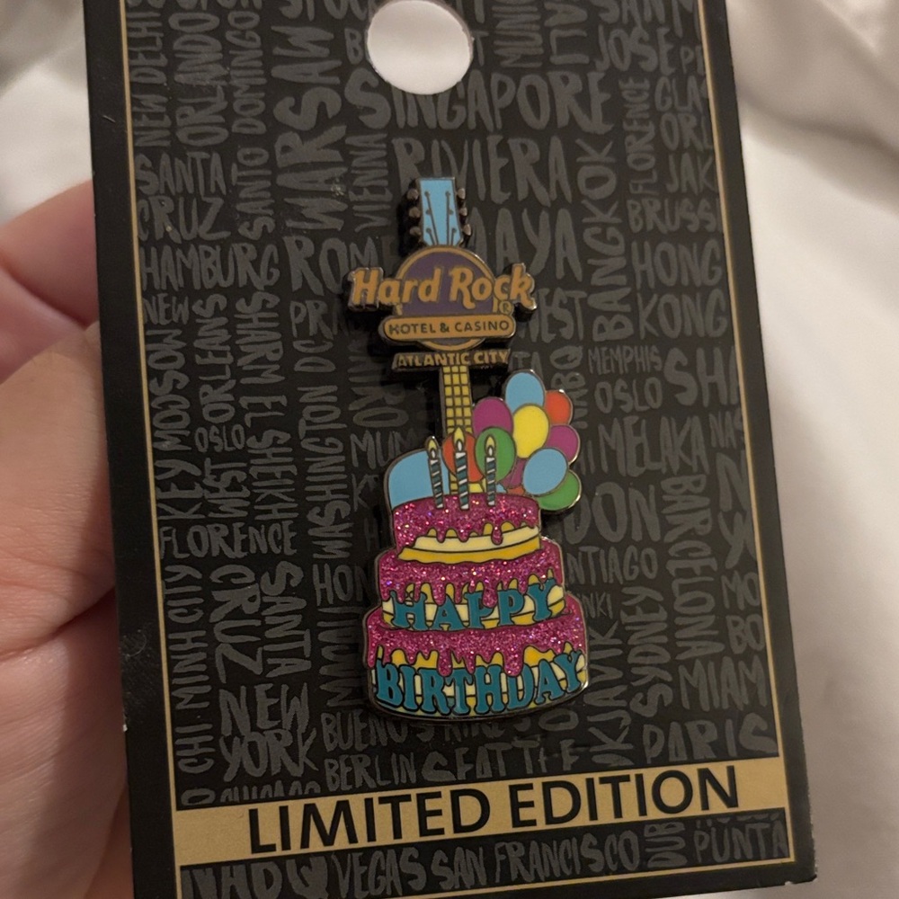 Hard Rock Hotel & Casino Birthday Brooch